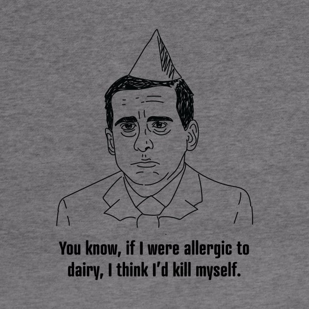 Allergic to Dairy • Michael Scott • The Office by FalconArt